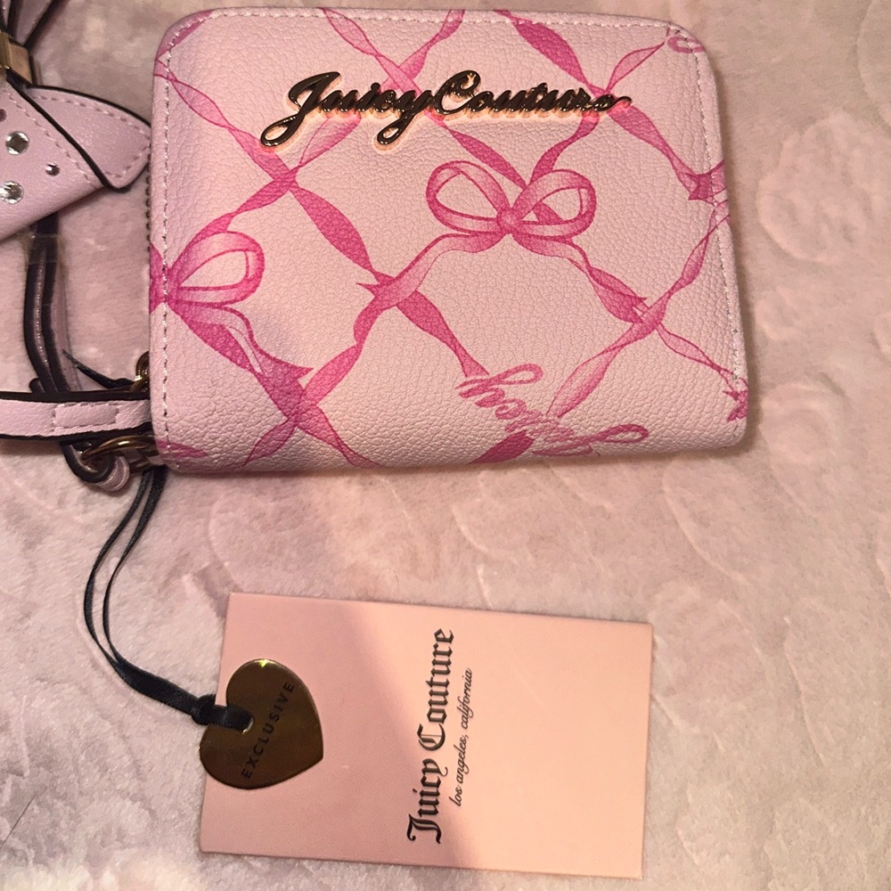 Juicy Couture pink bow wallet